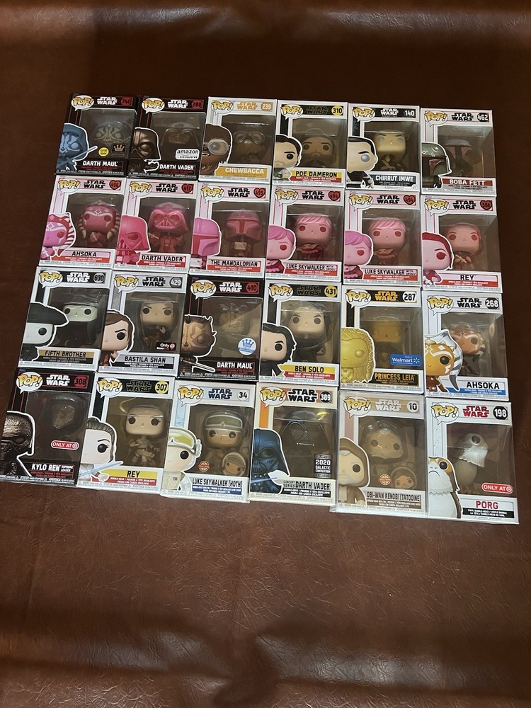 Funko Pop Star Wars Mixed Lot 24 Boxed Figures