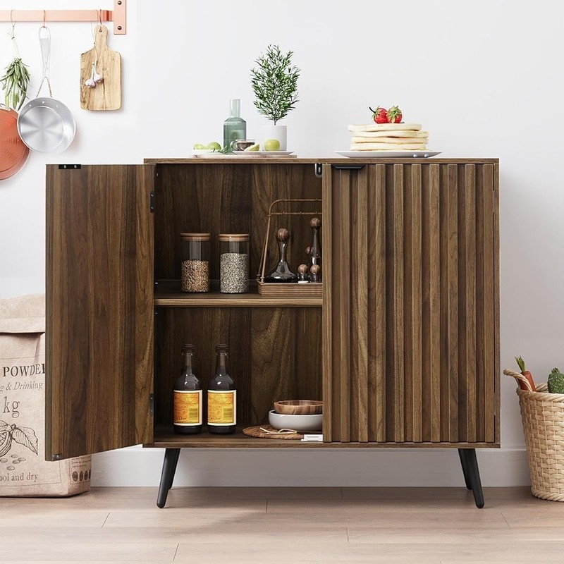 Multi-Functional Sideboard Storage Cabinet Adjustable Design Large Capacity New