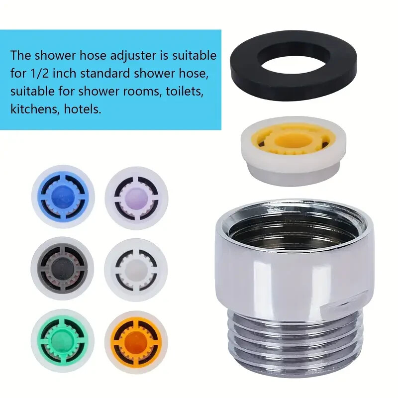8PCS Shower Flow Reducer Limiter Set,Control Valves Shower Water Flow Restrictor