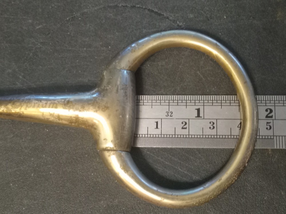 used eggbutt snaffle bit 5 in mixed metal mouth cyprium