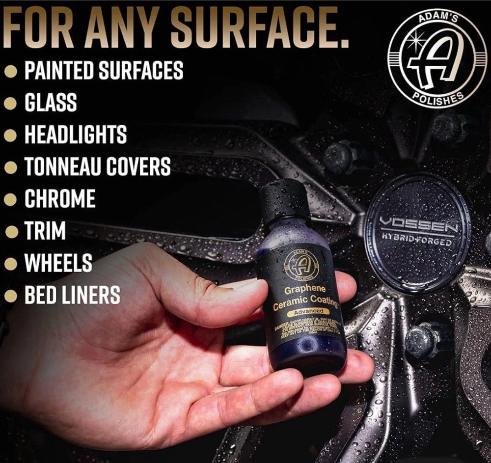 AUTHENTIC -Adam’s Advanced Graphene Ceramic Coating 60ML & Panel Prep 4 Oz