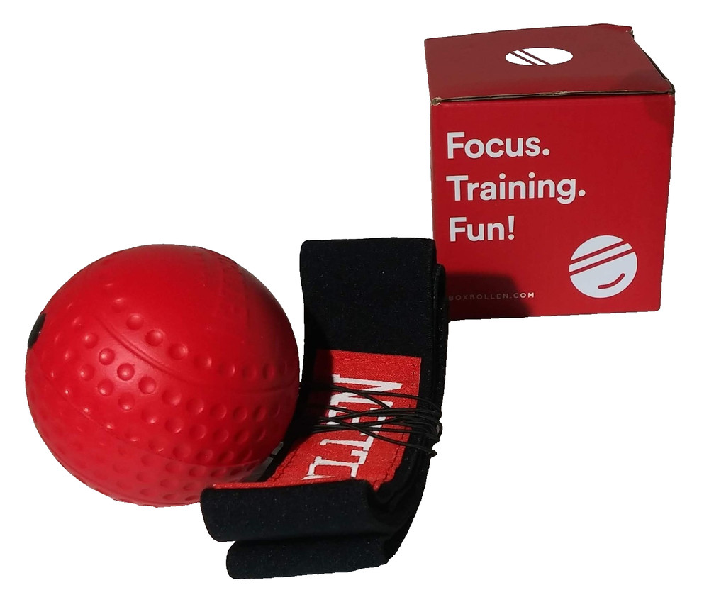 Boxbollen MMA Gear Boxing Target Practice Ball - Interactive Boxball App, Red
