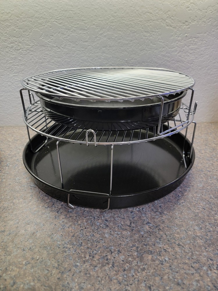 Nuwave Pro Double Stack Grill Rack & Pan Infrared Oven Replacement 20301-20304