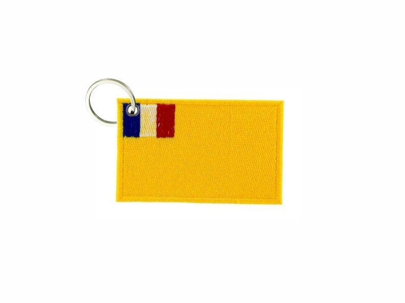 Indochina Flag Embroidered Keychain Badge Patch