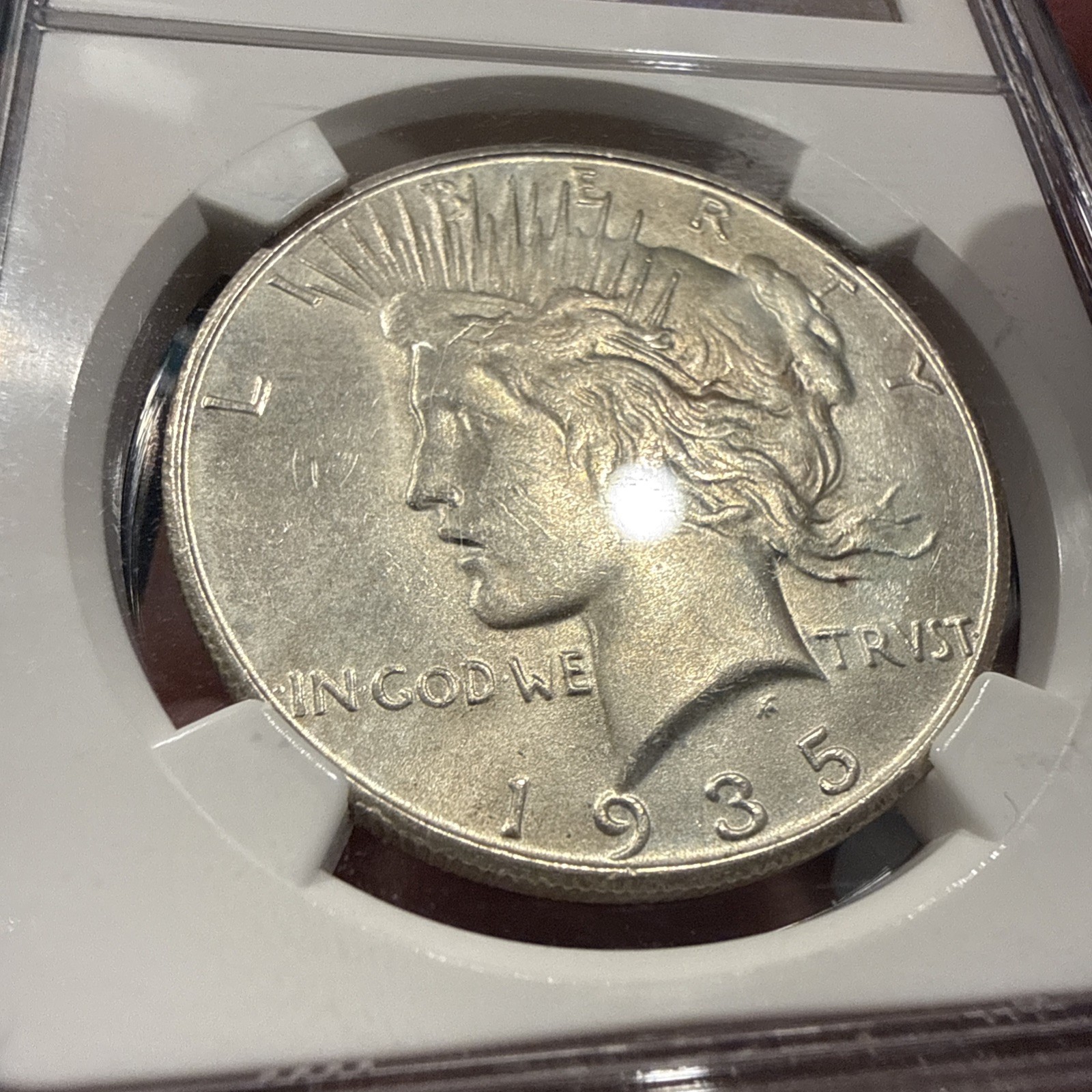 1935-S Peace Dollar - NGC MS 62
