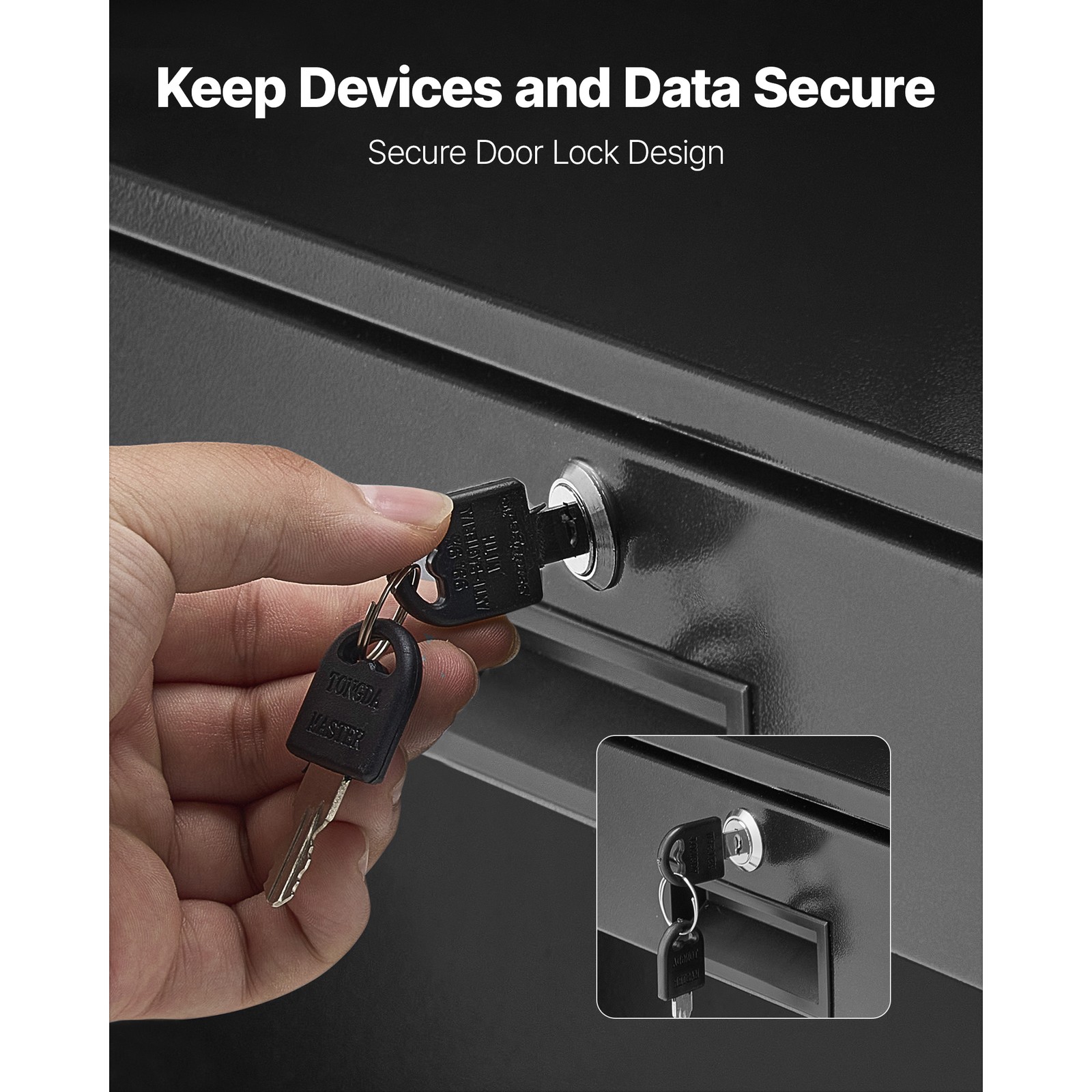 Uimoso 2U Rack Mount Drawer, Lockable, 50 lbs Capacity for 19-Inch Server Rack