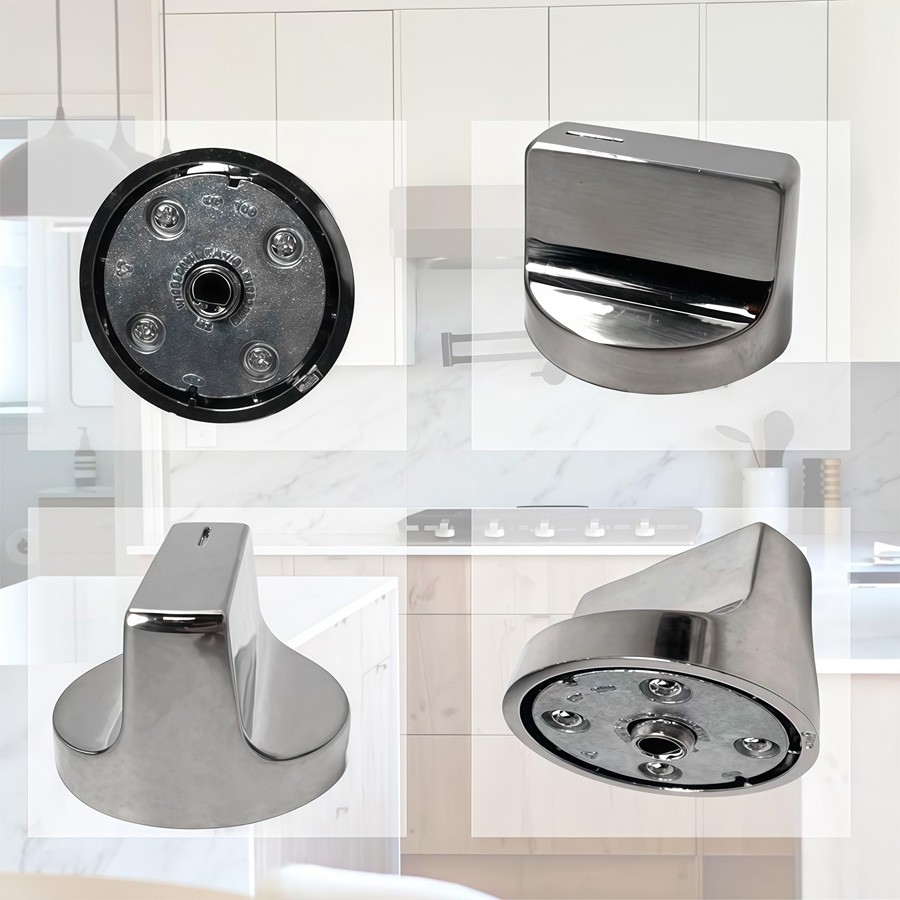 4 Pack Upgraded W11517331 Stove Knobs for Whirlpool Gas Stove Knobs W11117415