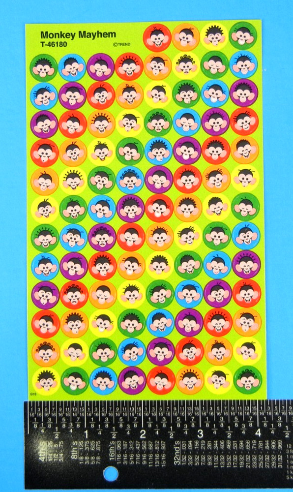 Trend Monkey Mayhem Sticker Sheet