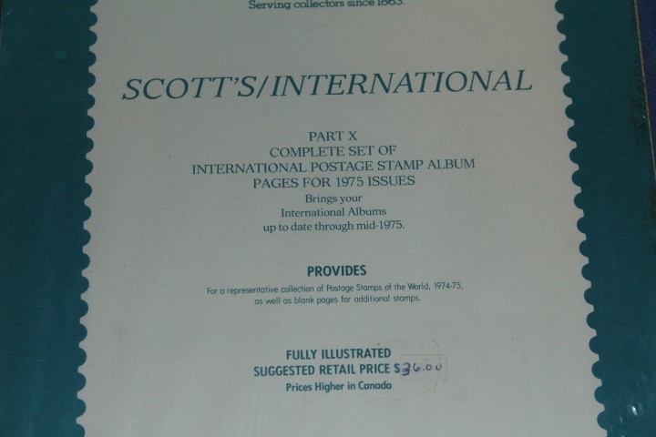 Scott International Blue Stamp Album 1975 Part X 10 Dust BlueLakeStamps SWEET