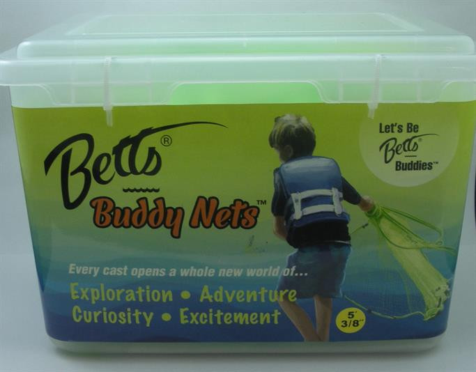 Betts CH5-I Chartreuse Buddy Cast Net 5 ft Radius 3/8" Mesh