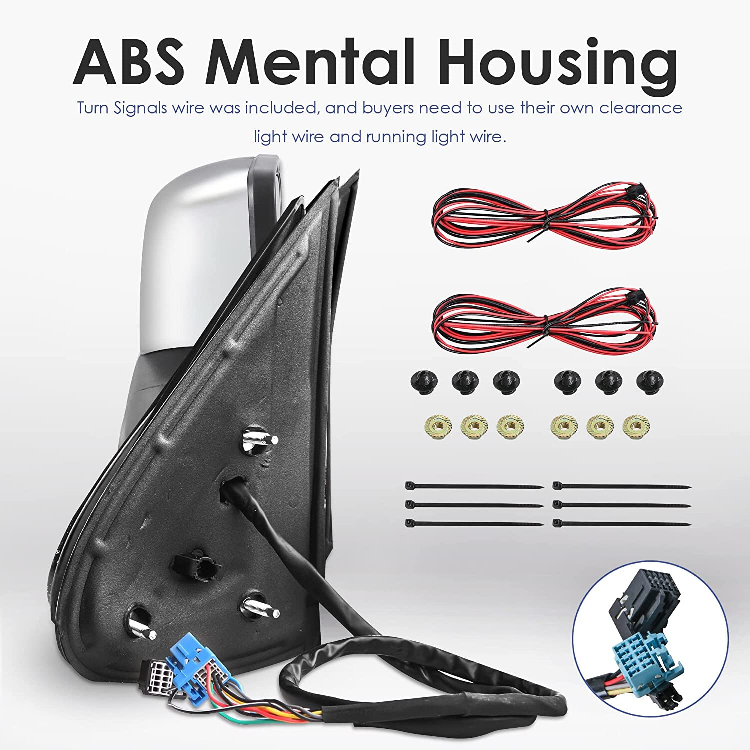 Chrome Power Heated Tow Mirrors For 2003-2006 Chevy Silverado GMC Sierra Yukon