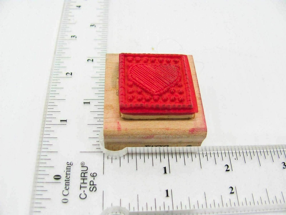 Heart stamp Rubber Stamp - Stamp Set A654