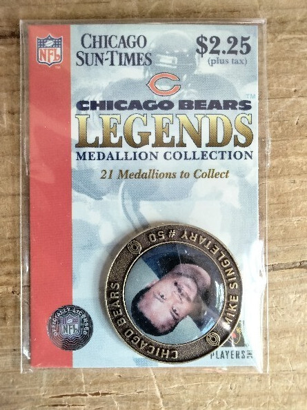 MIKE SINGLETARY  CHICAGO BEARS LEGENDS 2004 Medallion Coin New NOS