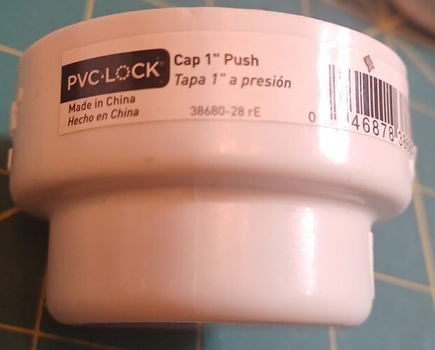[4 Pack]ORBIT 1" PVC Lock Push Fitting Irrigation End Caps #35680