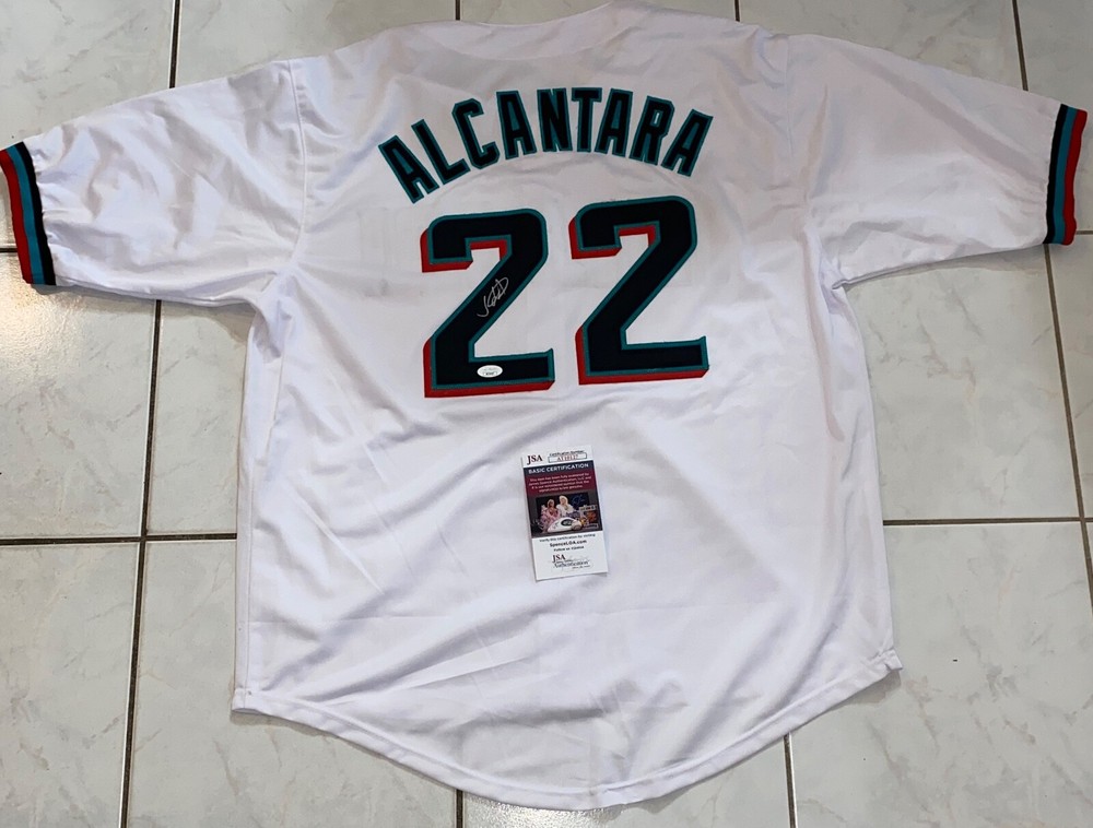 Sandy Alcantara Signed Autographed Custom Jersey Miami Marlins JSA