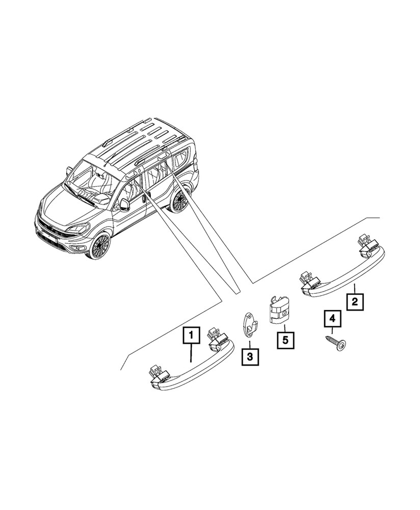 Genuine Mopar Handle Attaching Nut 68073392AA
