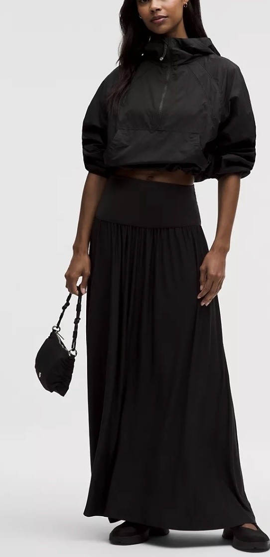 Lululemon 2-in-1 Maxi Dress Size S Color Black