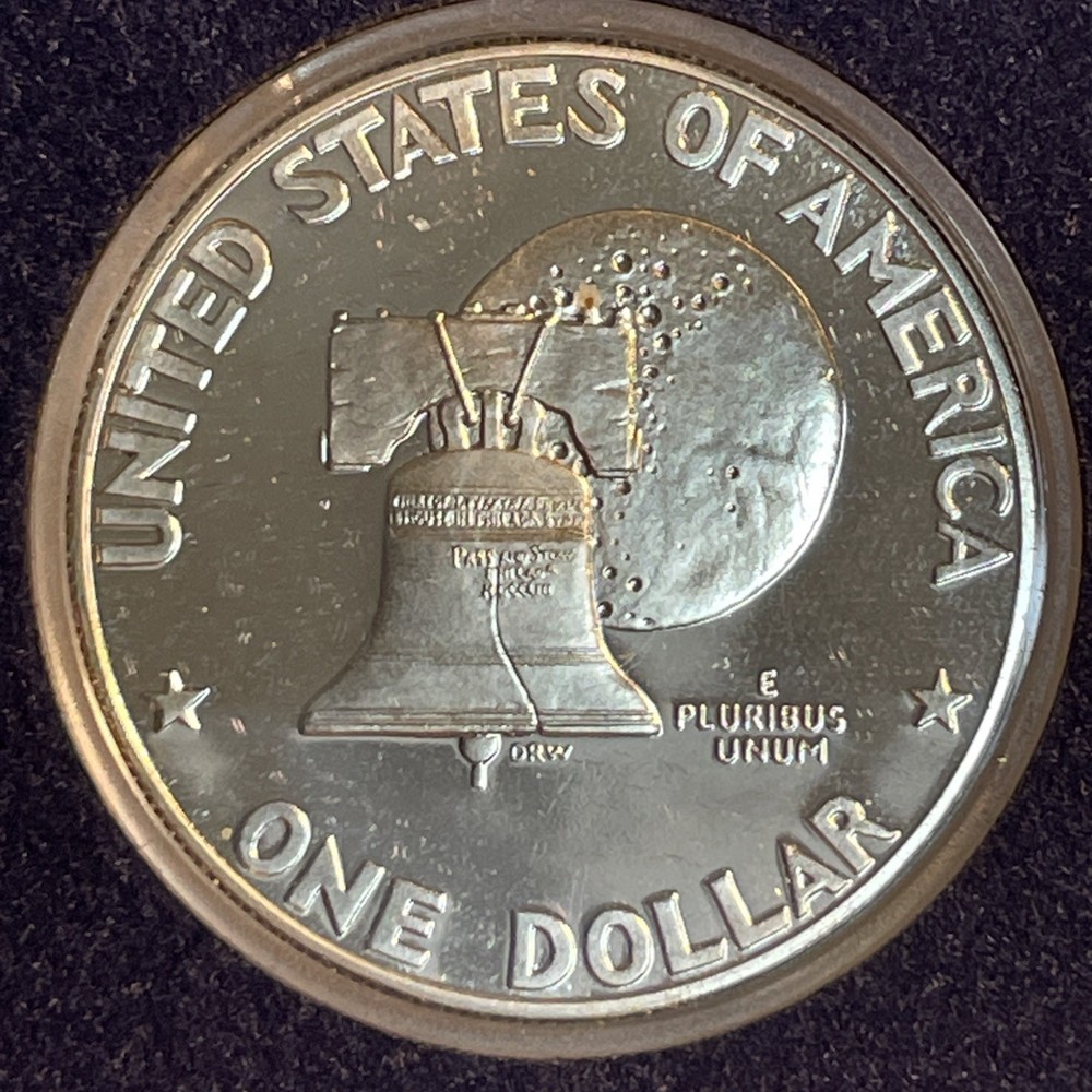 1976-S Eisenhower Dollar (Type-2) Gem Proof-Silver From Sealed Set