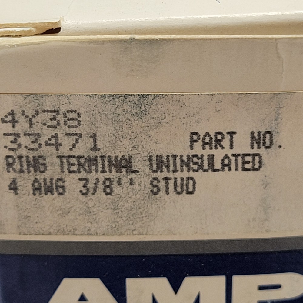AMP 33471 Ring Terminal Connector ** 4 boxes x 50 *