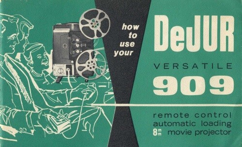 DeJur Versatile 909 Projector Instruction Manual