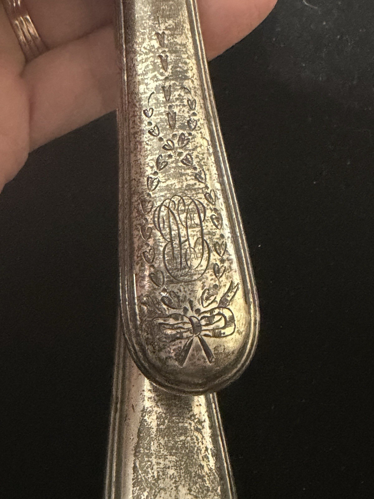 Sterling Silver Carving Knife Fork And Honer Antique Victorian Sandringham ?