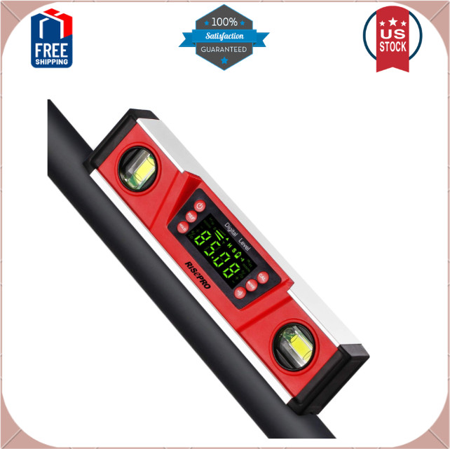 10-Inch Digital Torpedo Level and Protractor IP54 Protected Electronic Bubble
