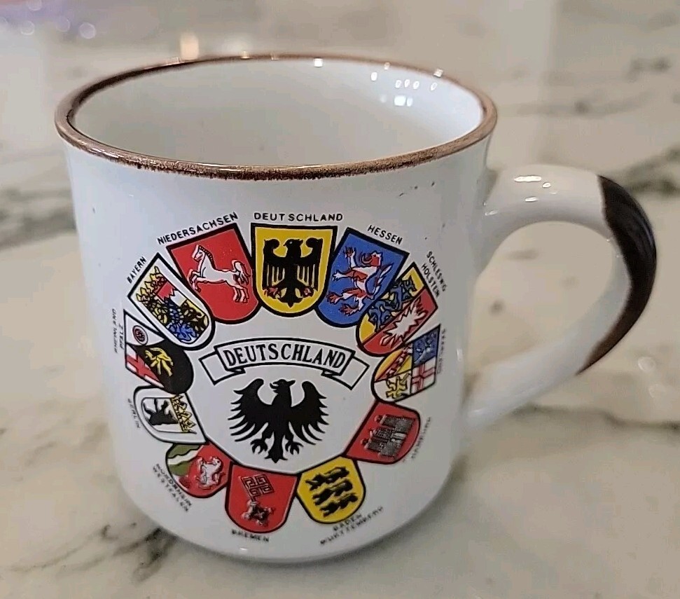 Coffee mug with german states, fun!