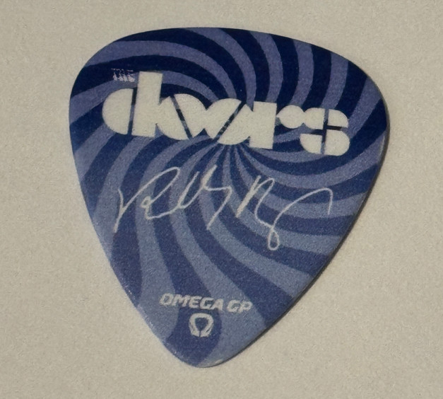 The Doors Robby Krieger Signature 2023 Tour Guitar Pick Stage Concert Plectrum
