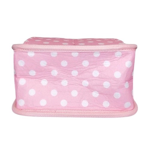 Pink & White Polka Dots Mini Backpack Organizer
