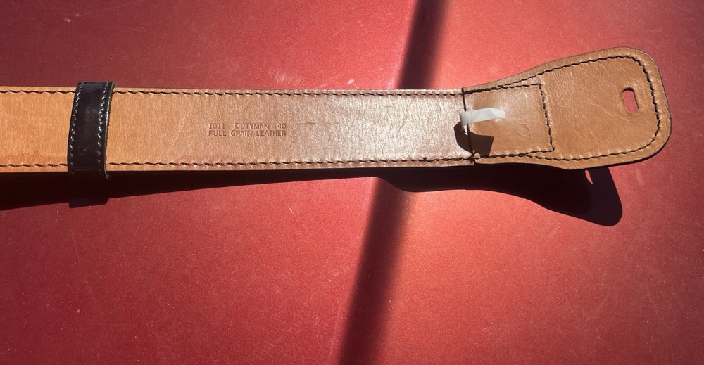 Black Leather Belt size 40, Holster & Medium Pouch