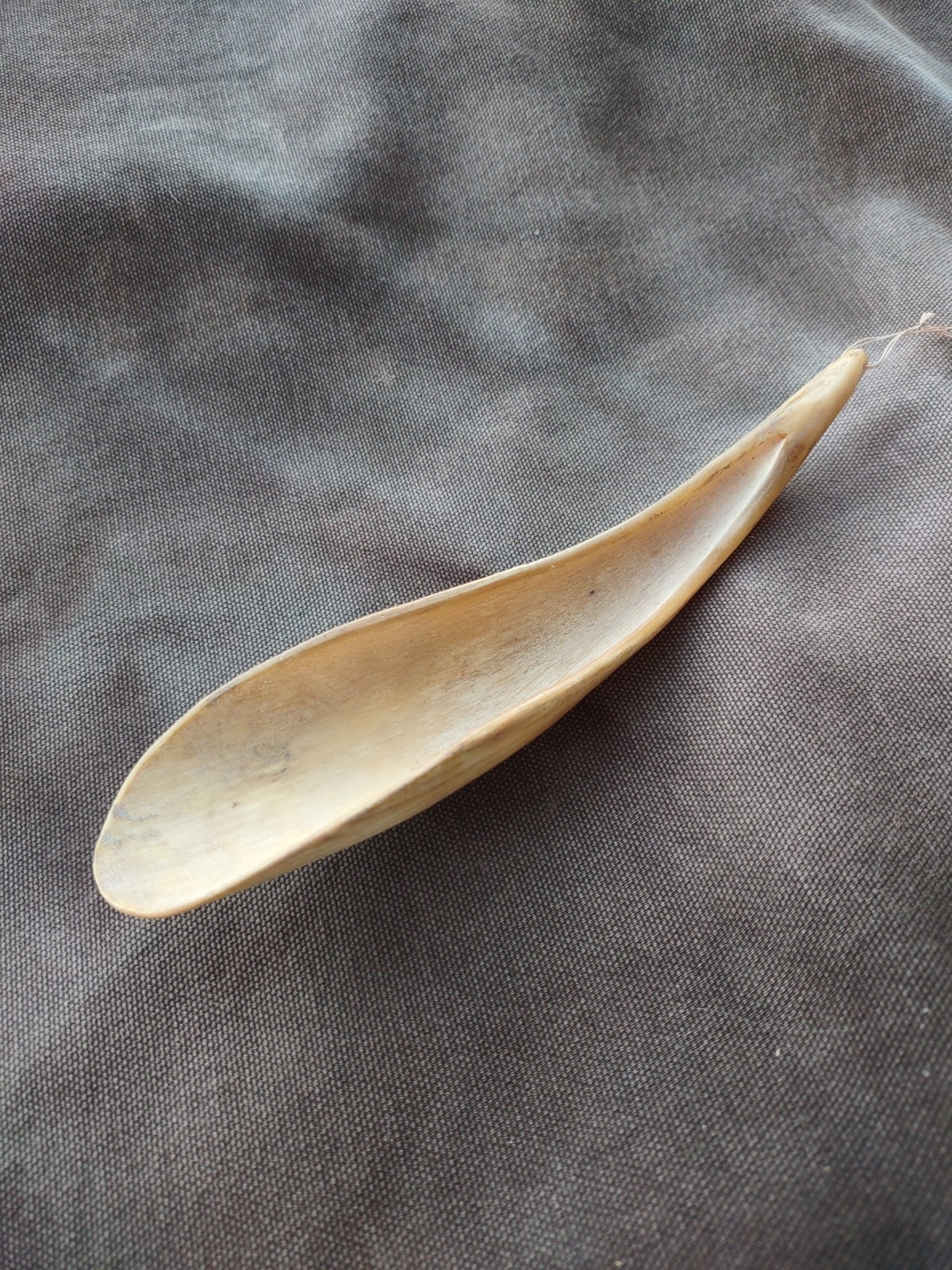Sioux Sheep Horn Spoon Antique Plains Spoon Goat Horn Scoop Carving 1890