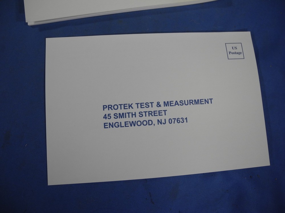 Original! Protek DDS Function Generator B8000FD Operators Manual w warranty card