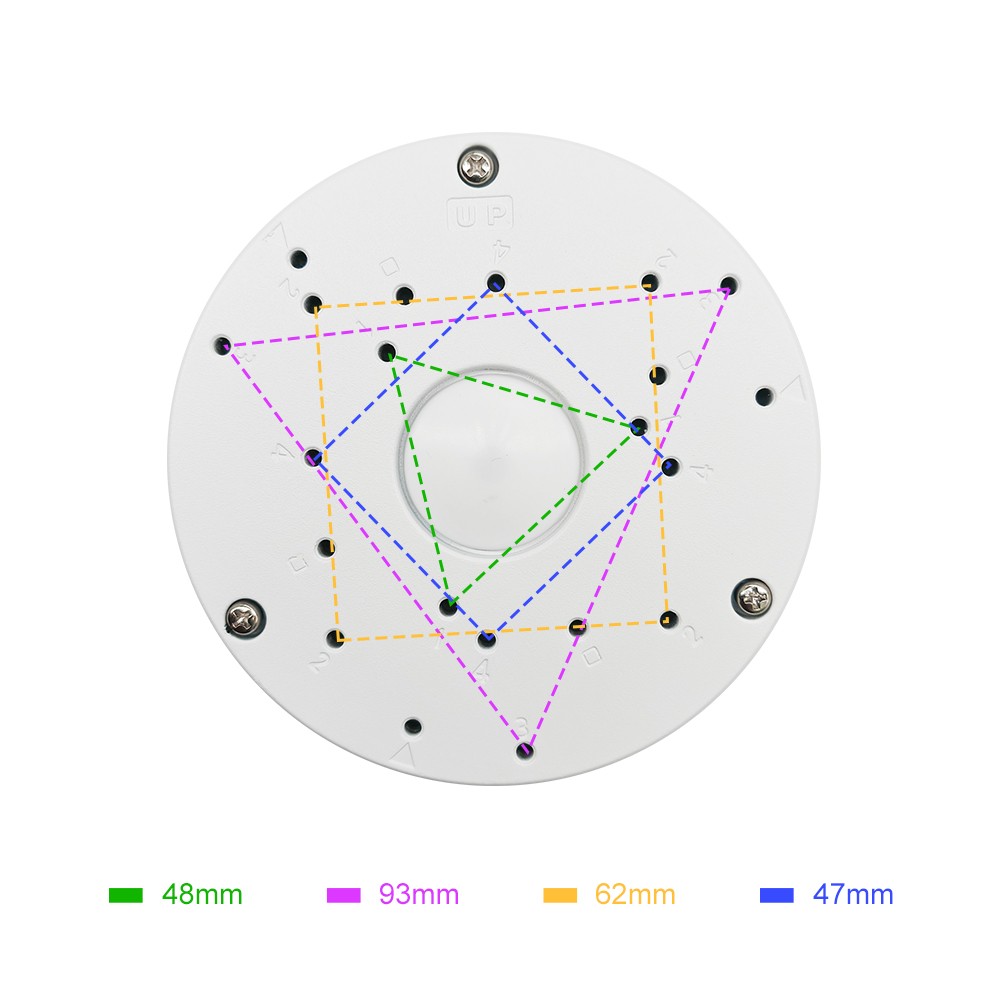 Security Camera Junction Box Concealed Cable for Mini Bullet and Eyeball Camera