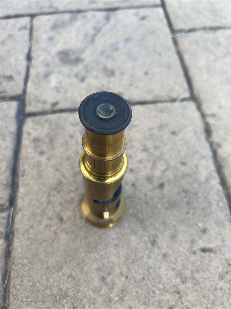 Brass Portable Microscope Antique Vintage