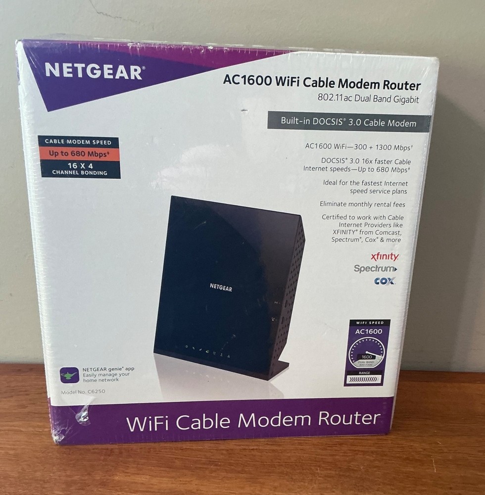 NETGEAR AC1600 WiFi Cable Modem Router