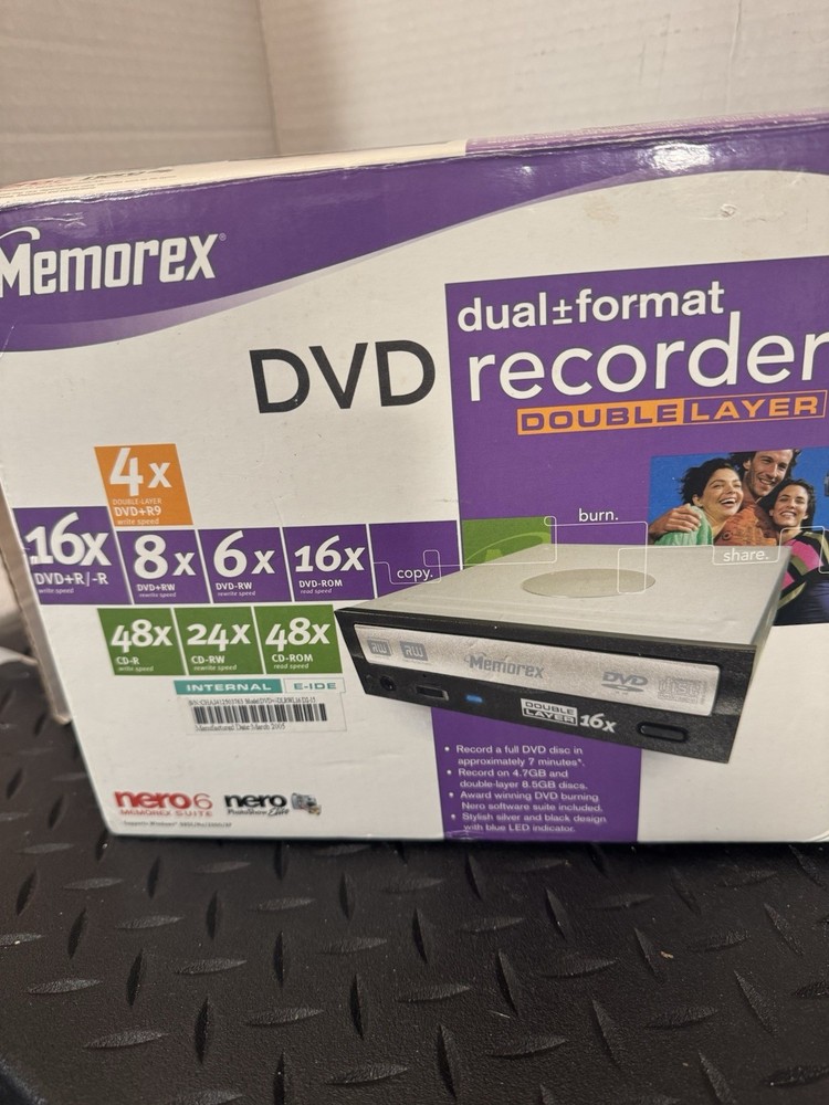 NEW Memorex Multi-Format External DVD Recorder MRX-525GE Open Box