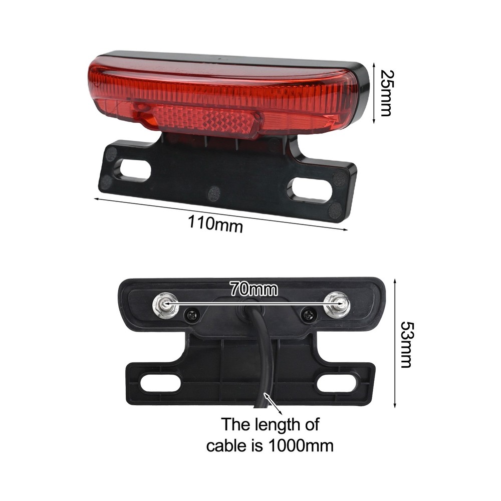 Reliable Waterproof Rear Light System Designed Specifically for EBikes