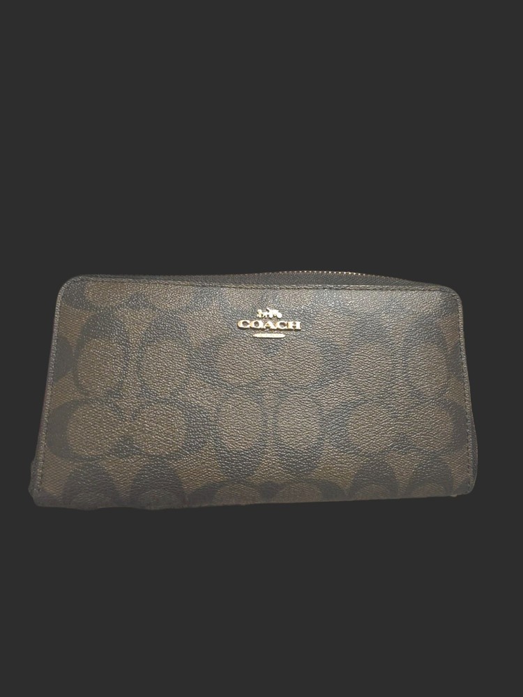Coach Brown Logo Satchel with matching wallet