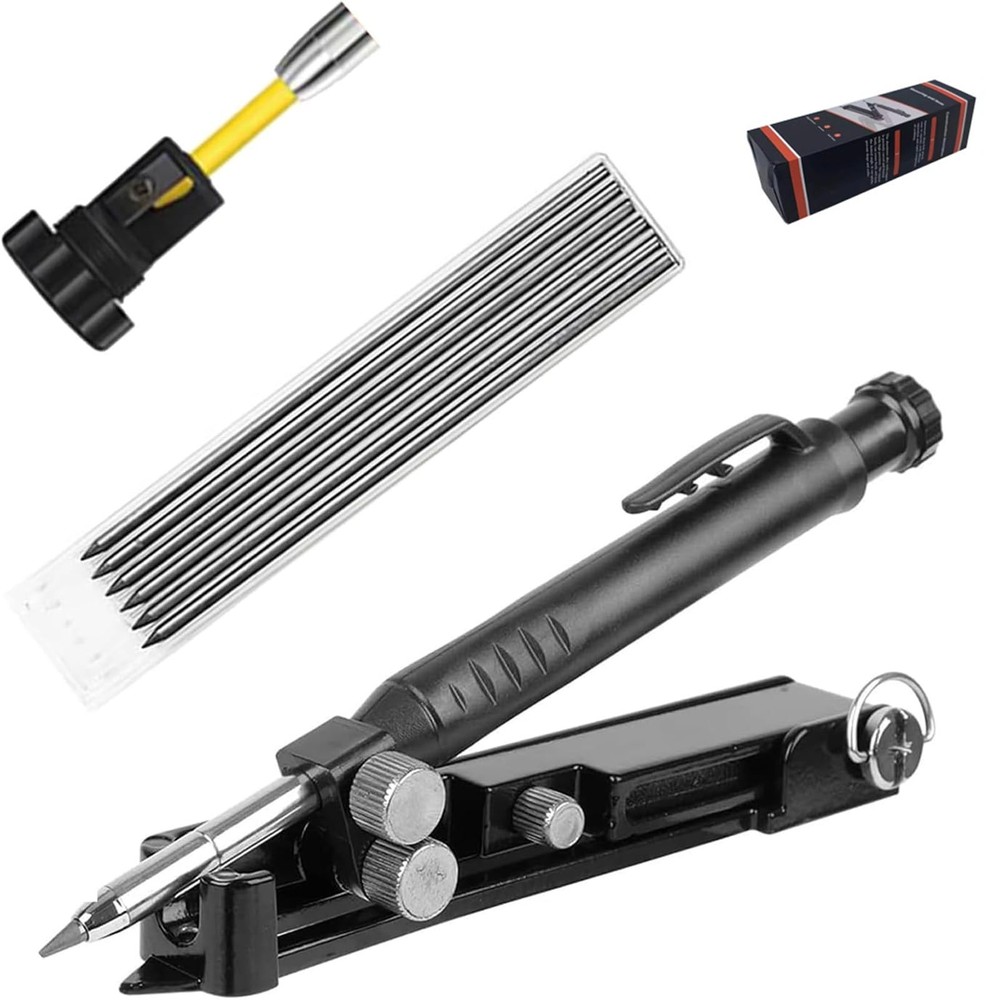 Multi-function Scribing Tool - Upgraded Construction Pencil for DIY Woodworki...