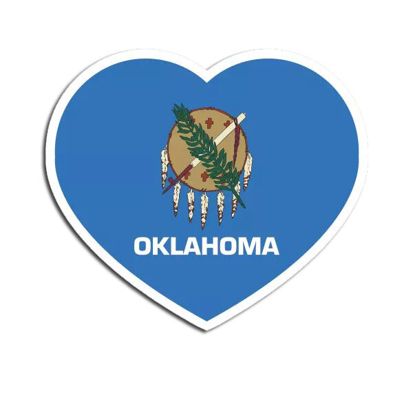 Oklahoma Heart Sticker Decal