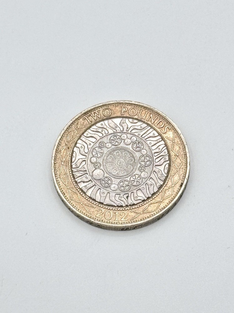 RARE 2012 Queen £2 Two Pound Error Coin Rim Upside Down