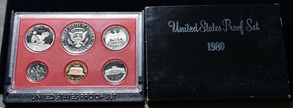 1980-S U.S. Mint Proof Set 5 Coins - Pristine Hand Picked Set