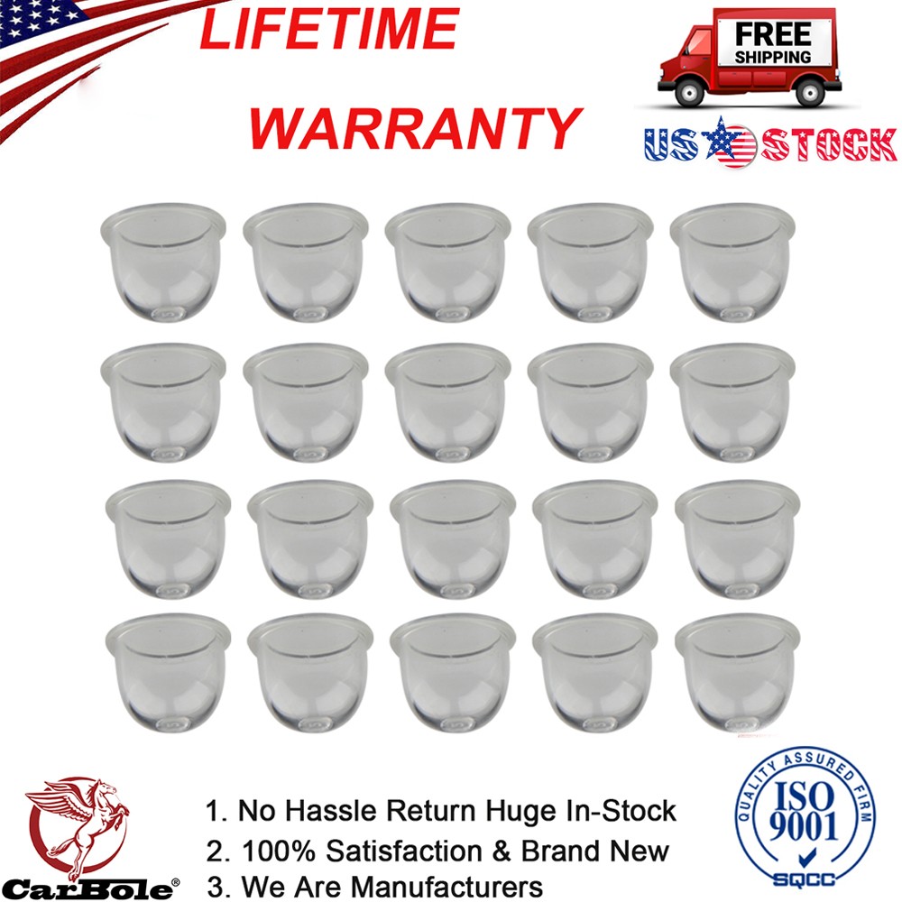 20XClear Fuel Pump Bulbs for Small Engine Weed Eater Chainsaw Blower Replacement