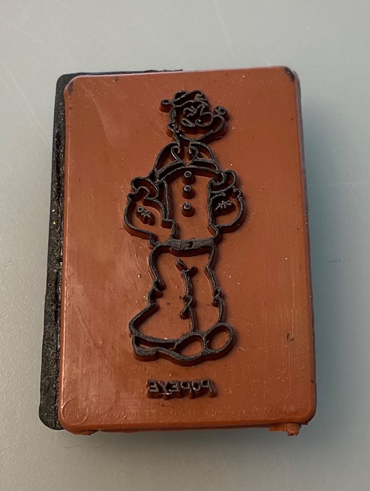 Vintage 1980’s Popeye Stamp plastic back