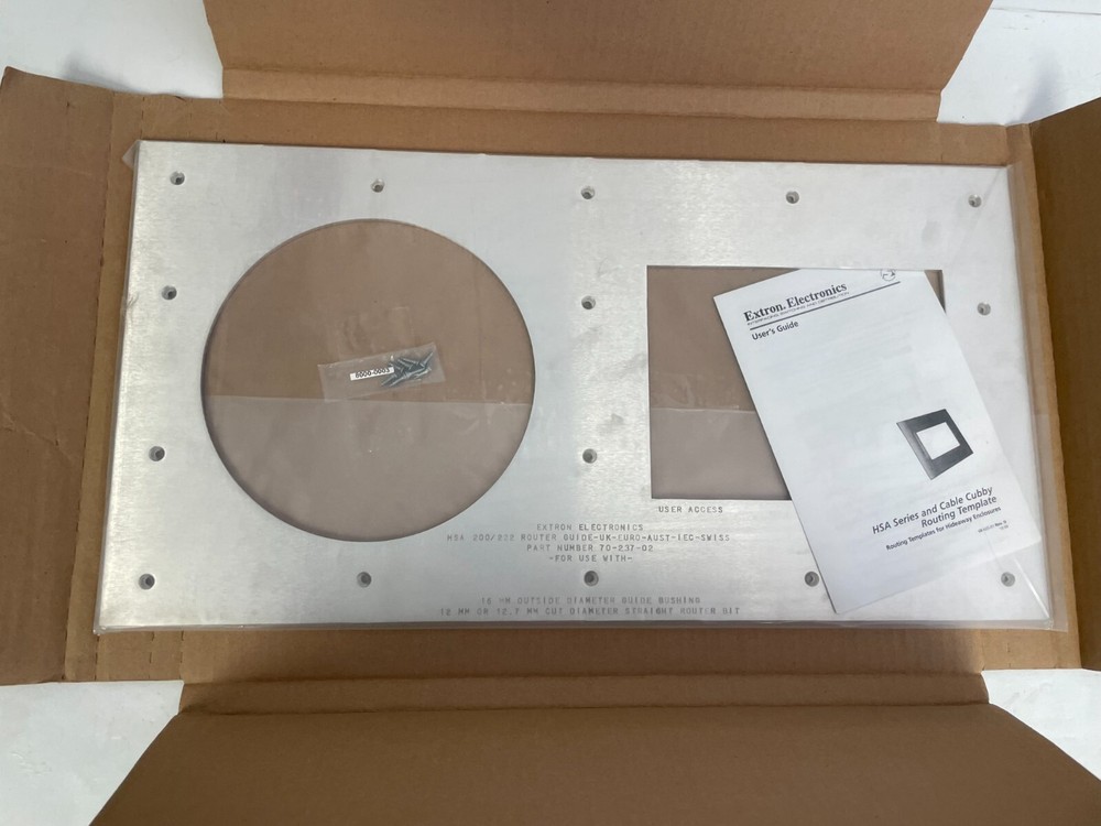 *NEW EXTRON ELECTRONICS #70-237-02 HSA Cable Cubby 200/222 Router Guide Template