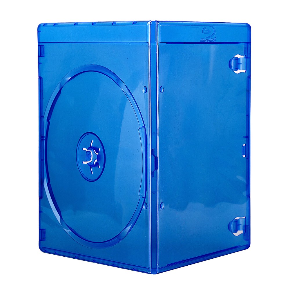 10 Pack Blu-Ray DVD CD Optical Disc Storage Holder 7mm Slim Case Space Saving