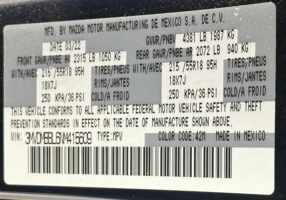 Camera/Projector Front View Camera Windshield Mounted Fits 19-23 MAZDA 3 2717510