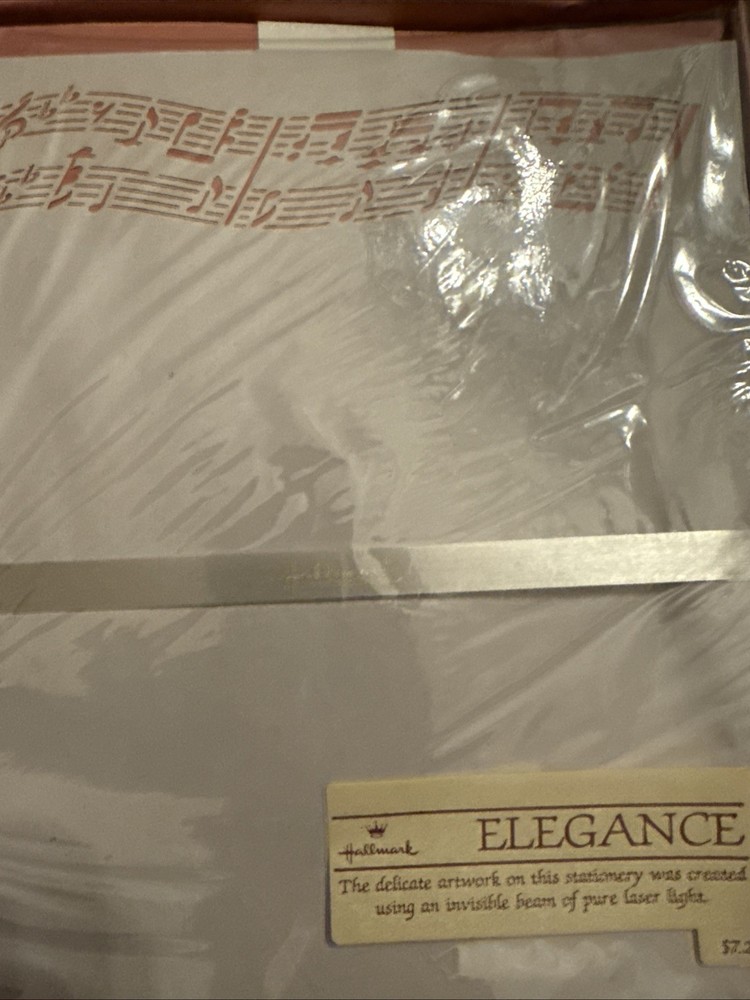 Vintage Hallmark Stationery Elegance Laser Light Created