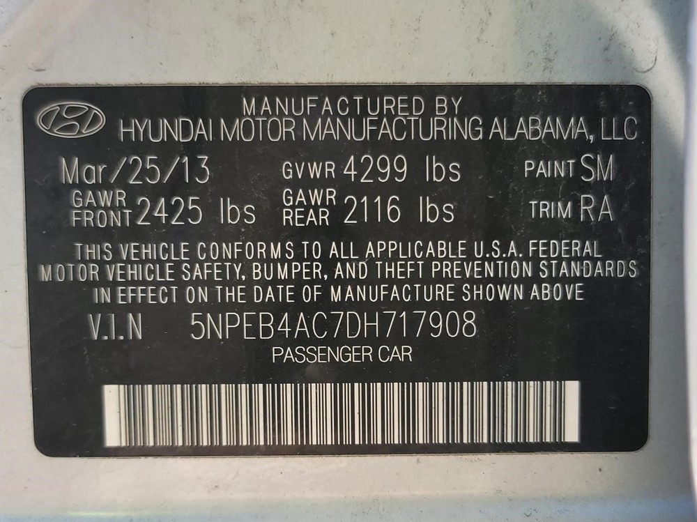 SONATA 2013 Jack 2342044