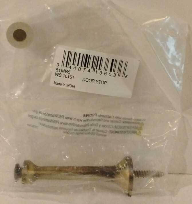 Ives 61MB5 3 1/8" Projection Solid Brass Baseboard Rigid Door Stop